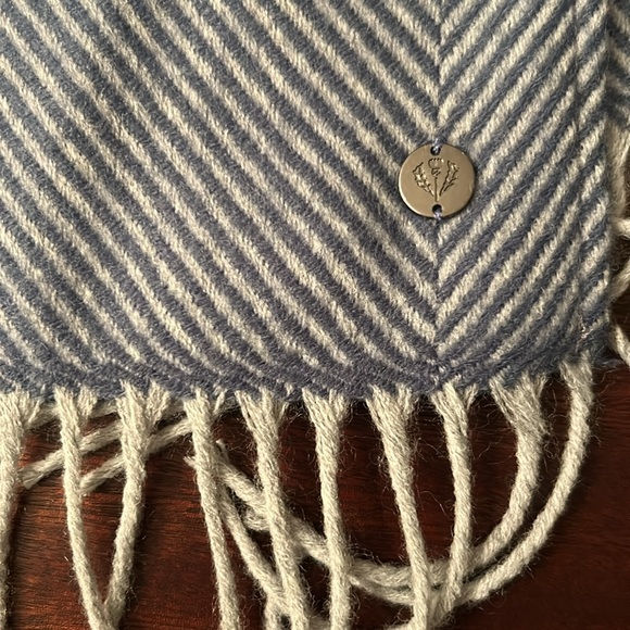 Blue Herringbone. Super Soft Cape NWT - Picture 2 of 7